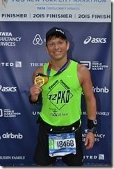 NYC Marathon Medal FInish