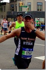 NYC Marathon brad behind ryan